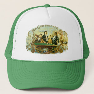 Vintages Zigarrenlabel Kunst, Kletterfreunde Billa Truckerkappe