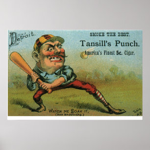 Vintages Zigarrenlabel, Tansill-Tansill-Punch im S Poster