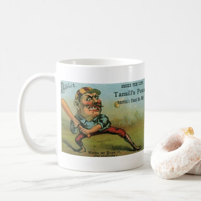 Vintages Zigarrenlabel, Tansill-Tansill-Punch im S Tasse (Mit Donut)
