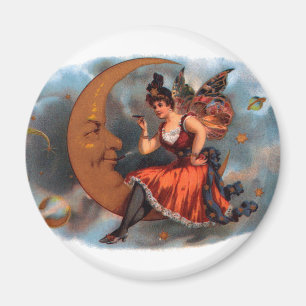 Vintages Zigarrensiegel Kunst, Viktorianische Märc Magnet