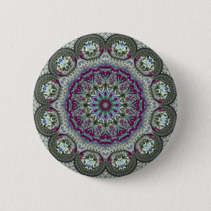 Vintages Zinn - Paisley Print Button