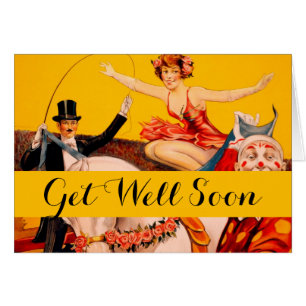 Vintages Zirkusperformer-Poster