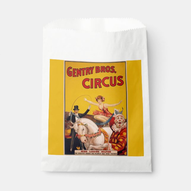 Vintages Zirkusperformer-Poster Geschenktütchen (Vorderseite)