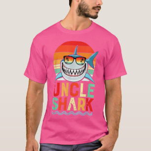 Vintages Zitat Uncle Shark Retro Retro Shark Lover T-Shirt