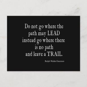 Vintages Zitat von Emerson Inspiration Postkarte