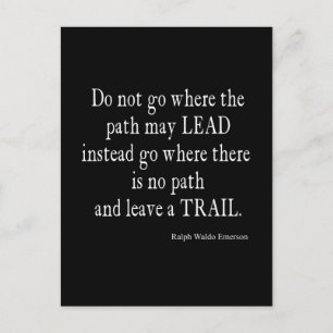 Vintages Zitat von Emerson Inspiration Postkarte