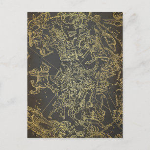 Vintages Zodiac Postkarte