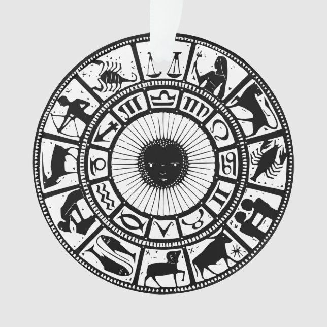 Vintages Zodiakrad Ornament (Vorderseite)