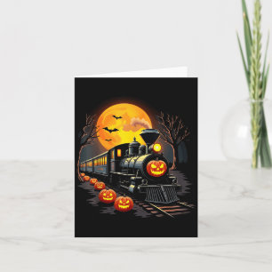 Vintages ZugHalloween-Kostüm Pumpkin Ghost Men Karte
