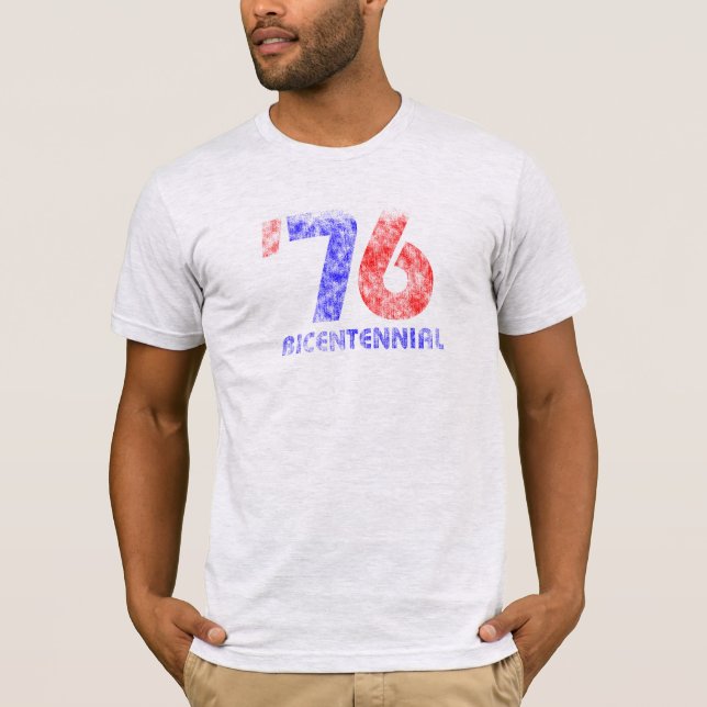 Vintages zweihundertjähriges Shirt "76" US (Vorderseite)