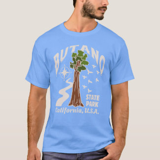 VintageStyle Butano State Park Kalifornien Braune T-Shirt