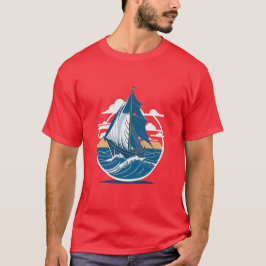 vintaje design boat ocean 4 T-Shirt