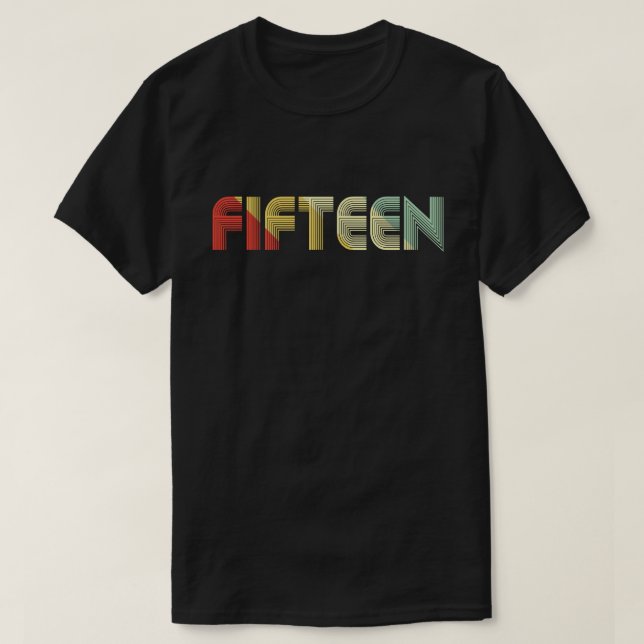 vintegeen fifteen 15th Birthday Gift T-Shirt (Design vorne)
