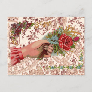 Vintge Bouquet Postkarte