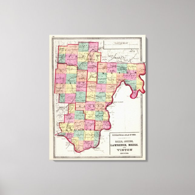 Vinton Landkreise Leinwanddruck (Vorderseite)