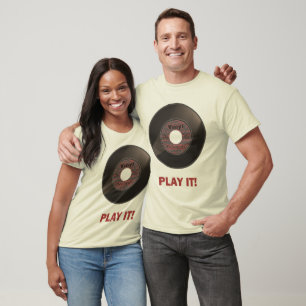 Vinyl 45 Play It! T-Shirt