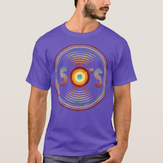 Vinyl 50er Jahre Vintage Retro Jahrgang Musik Gesc T-Shirt