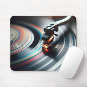 Vinyl Analog Record Vintag Vibe Mousepad