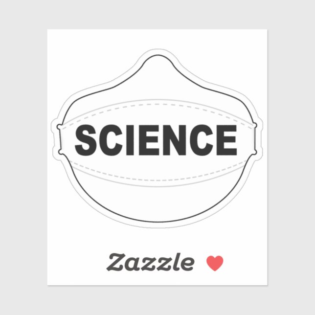 Vinyl-Aufkleber für die Wissenschaftsmaske Aufkleber (Blatt)