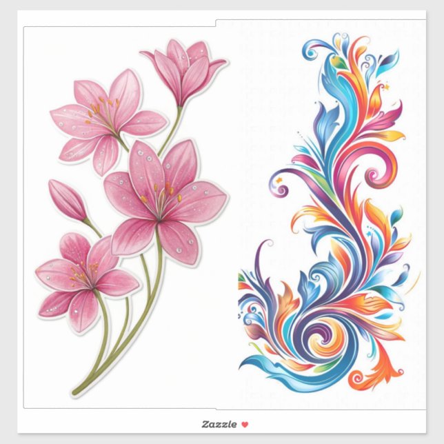 Vinyl-Aufkleber nach Maß Aufkleber (Blatt)