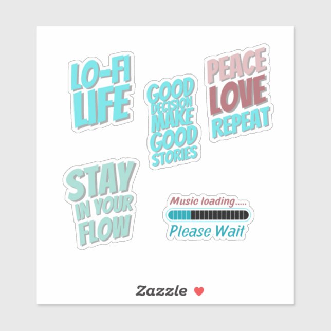 Vinyl-Aufkleber nach Maß Aufkleber (Blatt)