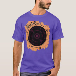Vinyl-Aufzeichnung eines Vintagen Grammophons T-Shirt