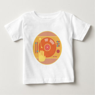 Vinyl-Aufzeichnung-Spieler-Hand-Kratzer-Licht Baby T-shirt