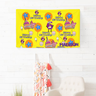 Vinyl Banner, Happy 6. Geburtstagsbanner, #6 Banner