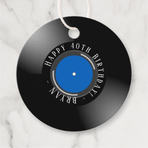 Vinyl Birthday Geschenkanhänger