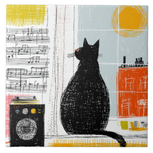 Vinyl Black Cat High Rise Live Set Fliese