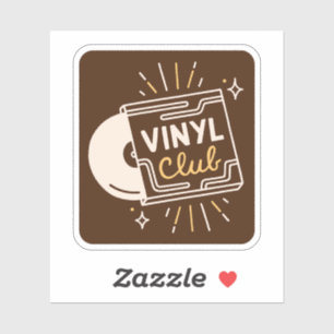 Vinyl-Club-Schallplattenliebhaber analoge Musik Aufkleber