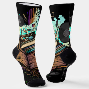 Vinyl Crate Music Socken