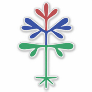 Vinyl Decal mit Tri-color Sapling Aufkleber