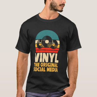 Vinyl Die Ursprüngliche Soziale Medien Vinyl Schal T-Shirt