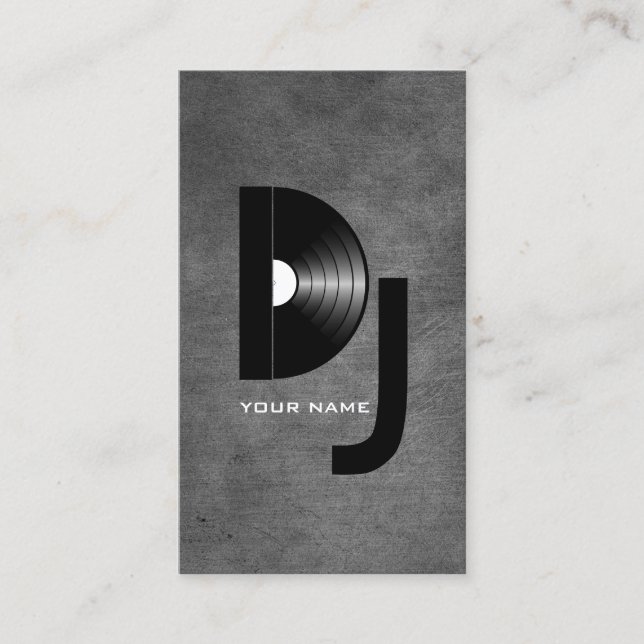 Vinyl DJ Business Card Visitenkarte (Vorderseite)