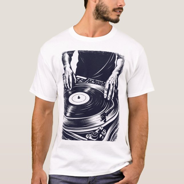 Vinyl DJ T-Shirt (Vorderseite)