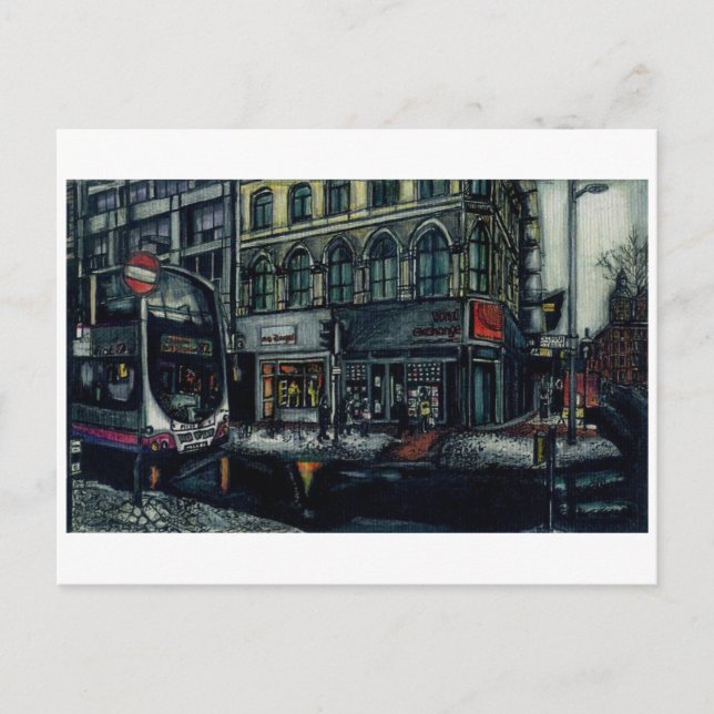 Vinyl Exchange von Anthony McCarthy Postkarte (Vorderseite)