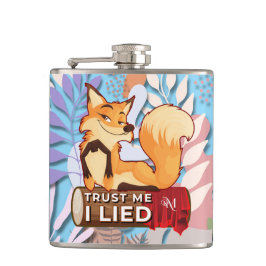 Vinyl Flask 6oz : Trust Me (hellblau) Flachmann
