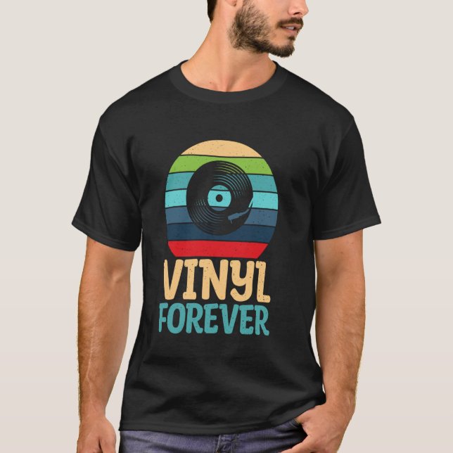 Vinyl Forever Schallplatten T-Shirt (Vorderseite)