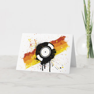 Vinyl Graffiti - DJ Record DJing DJs Disc Jockey Karte