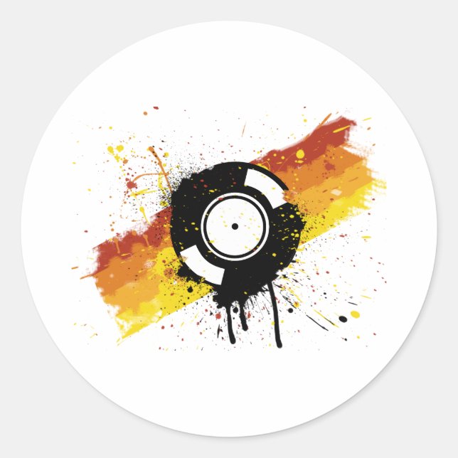 Vinyl Graffiti Runder Aufkleber (Vorderseite)