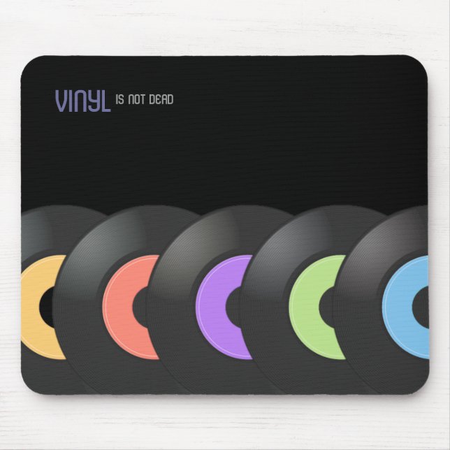 Vinyl ist nicht totes mousepad (Vorne)