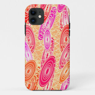 "Vinyl Jazz" abstrakt - orange, fuchsia, rosa Case-Mate iPhone Hülle