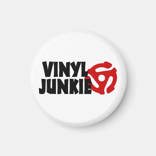 Vinyl Junkie Magnet (Vorne)