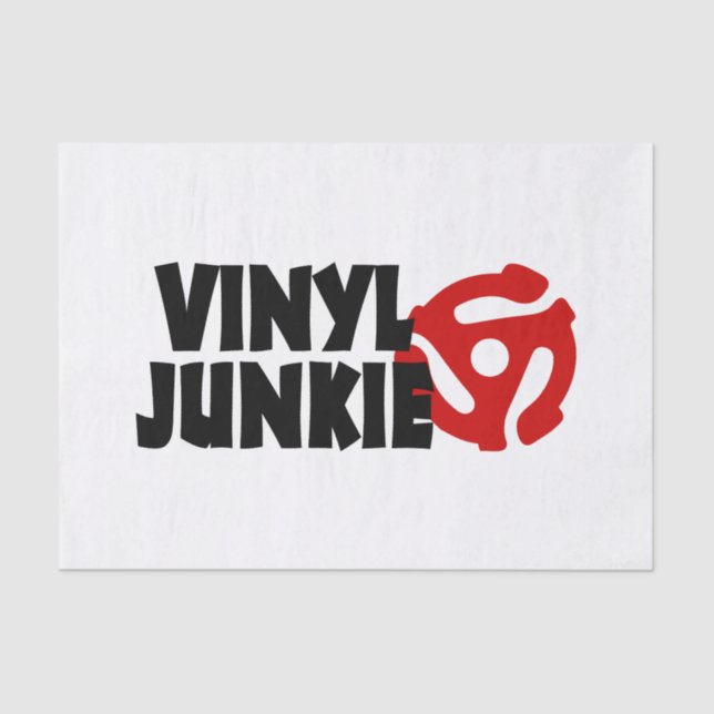 Vinyl Junkie Seidenpapier (Vorderseite)