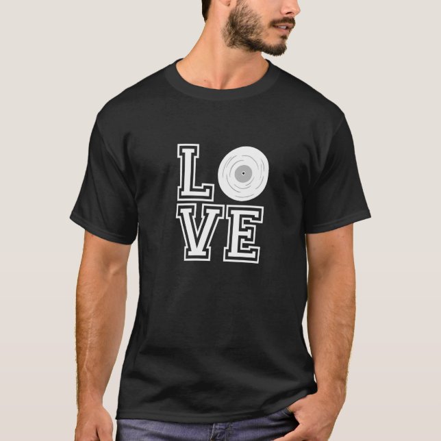 Vinyl-Liebe Vinyl-Sammlung T-Shirt (Vorderseite)