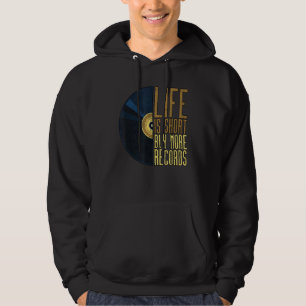 Vinyl Life ist Kurz kaufen mehr Platten Retro Vint Hoodie