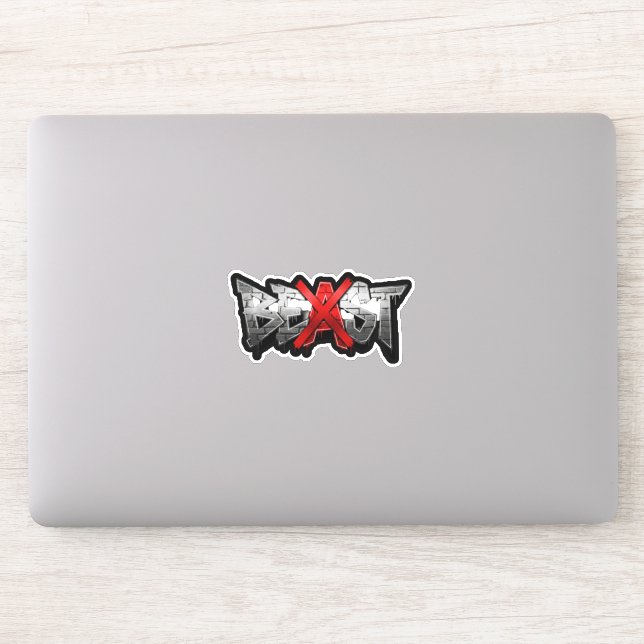 Vinyl-Logo-Aufkleber BEAST im Sonderformat Aufkleber (Computer)