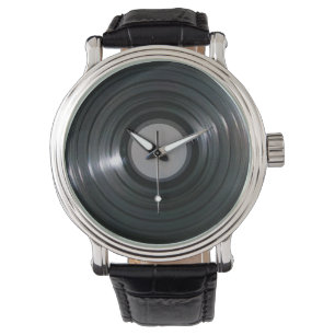 Vinyl-LP-Aufzeichnungs-Uhr Armbanduhr