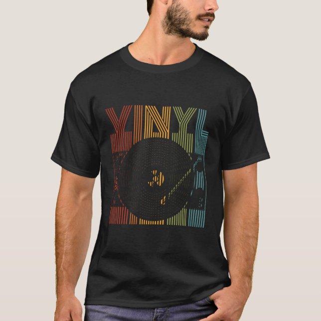 Vinyl Lp Platten Disk T-Shirt (Vorderseite)